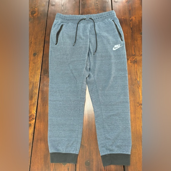 Nike Other - Nike Dri Fit Joggers Ankle Blue Mens Size XL W/ Zip Pockets Drawstring Athletic